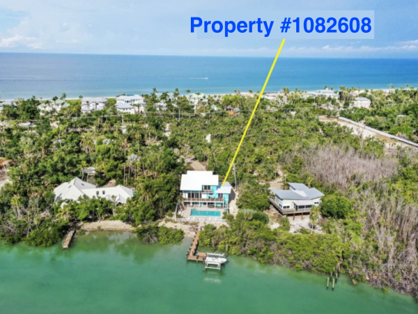 Captiva Island Vacation Rental with 6 Bedrooms & Pool Deeded Beach Access 4 Min Stroll Away